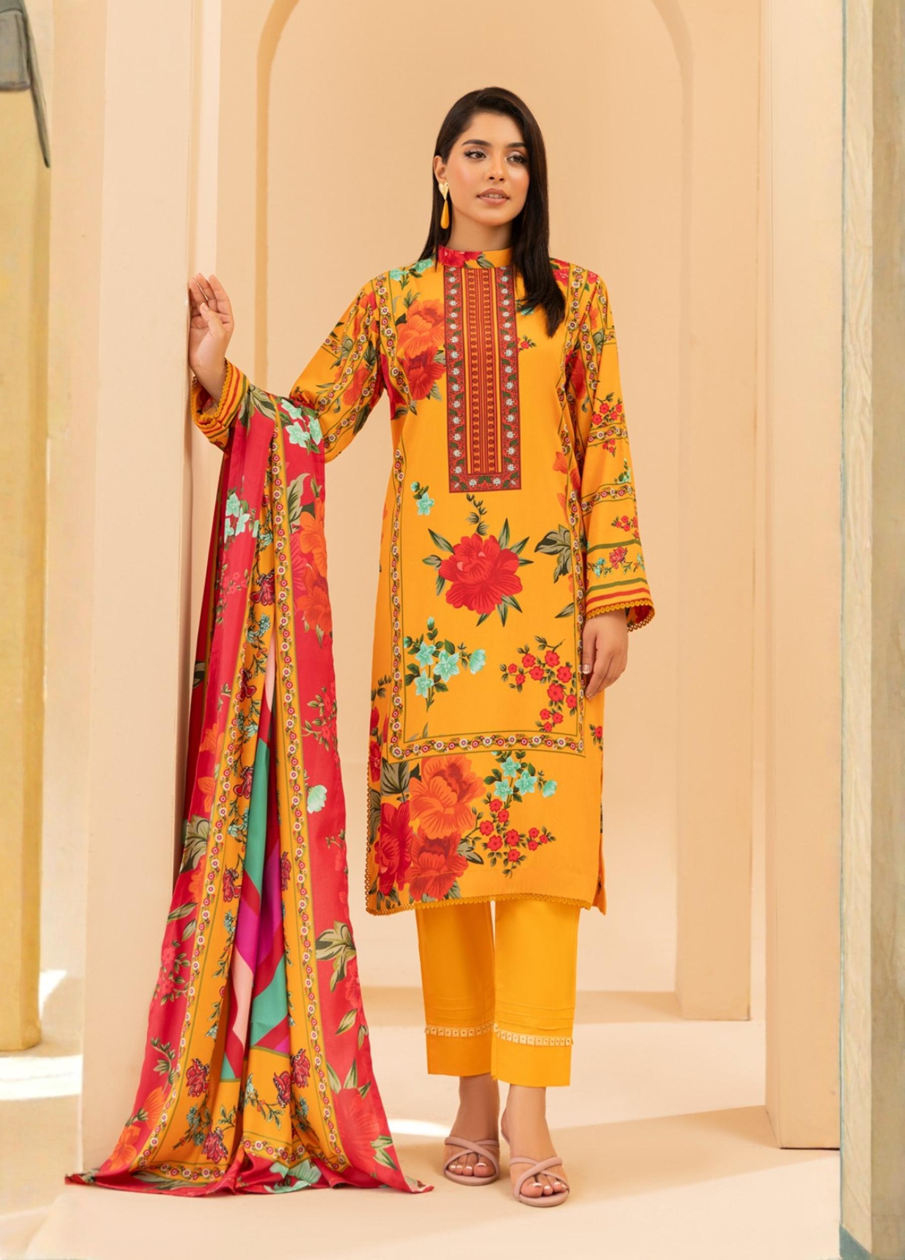 Fatima Maryam by Motifz Unstitched  Linen Print 3 Piece Suits Volume:2 Design:02
