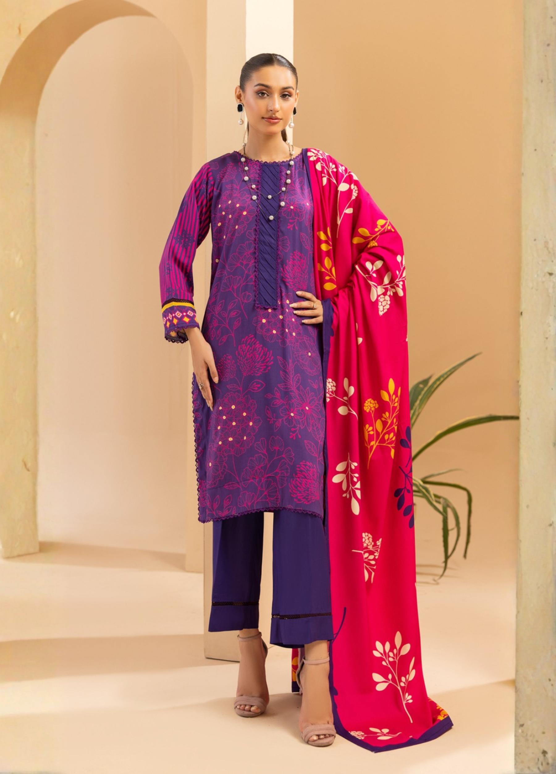 Fatima Maryam by Motifz Unstitched  Linen Print 3 Piece Suits Volume:2 Design:06