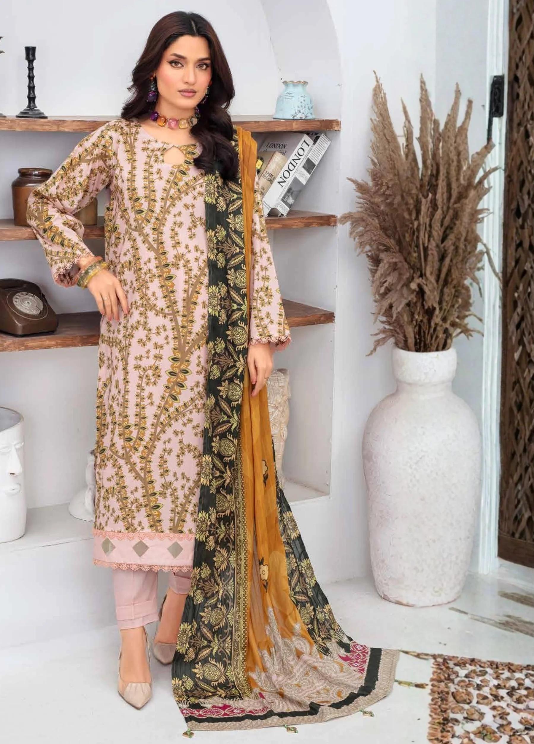 FABIHA by Feroza Unstitched  Lawn Print 3 Piece Suits VOL-2 D-11