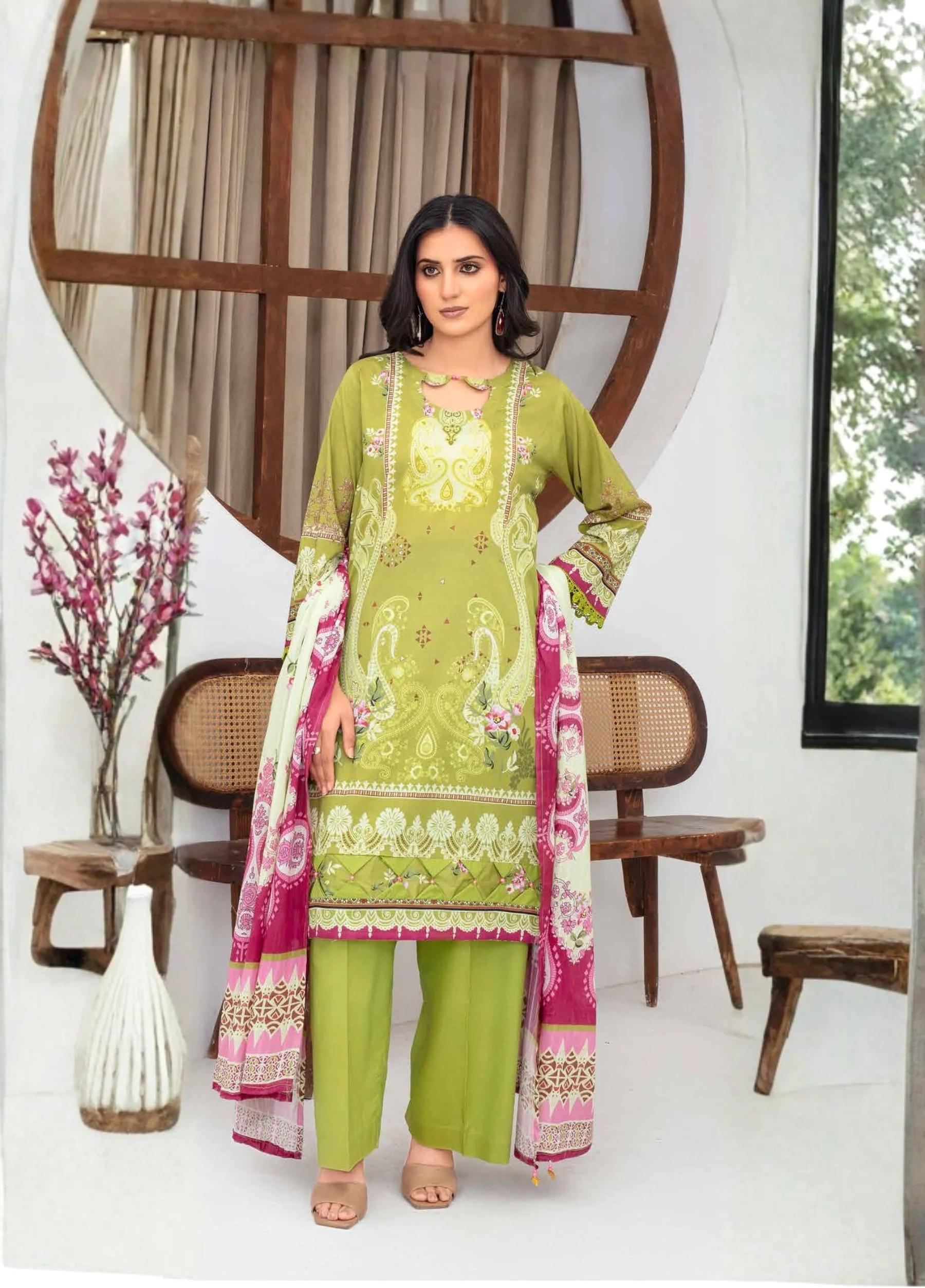 FABIHA by Feroza Unstitched  Lawn Print 3 Piece Suits VOL-01 D-09