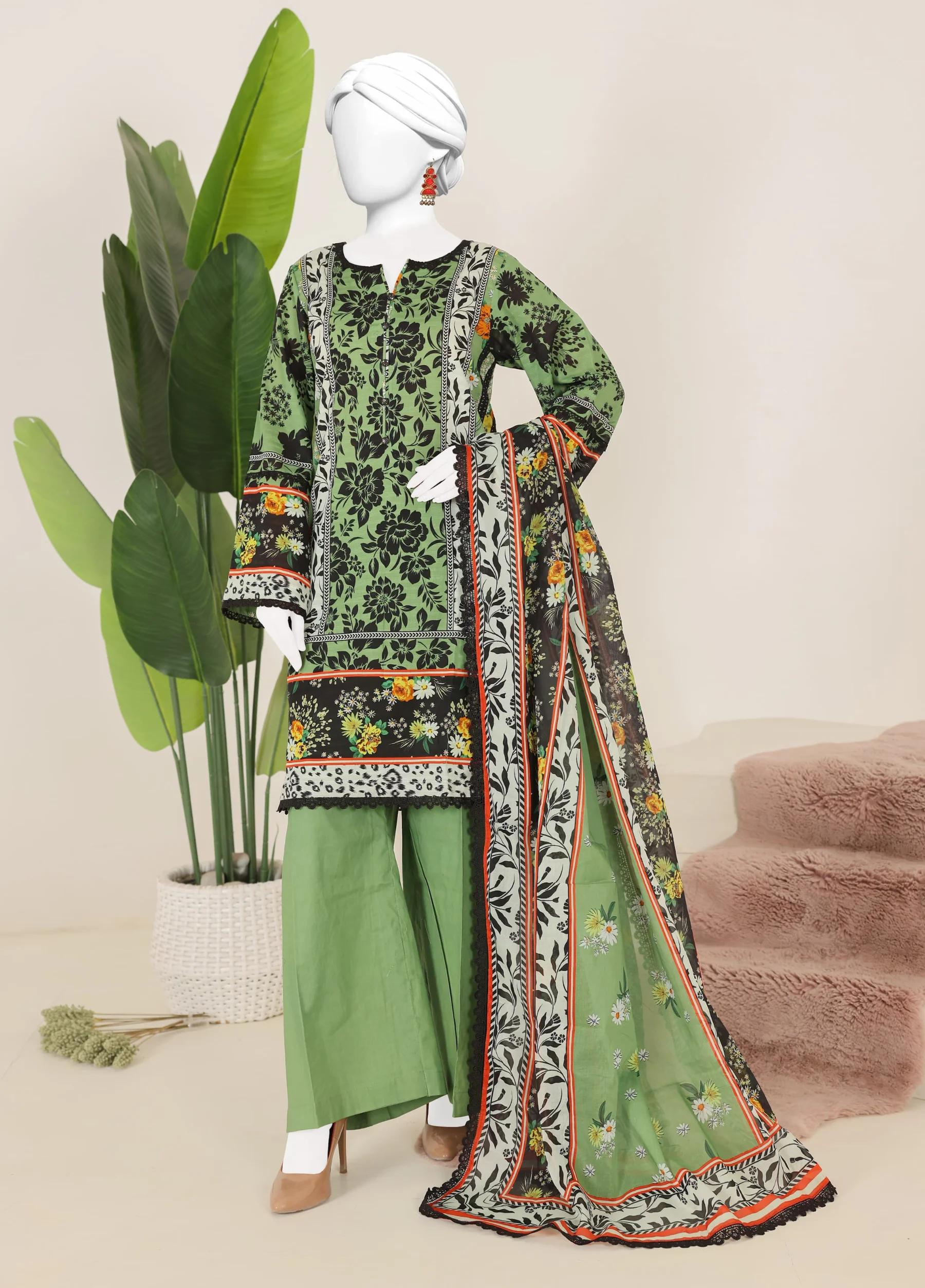 Murashi by Virsa Unstitched Doria Lawn 3 Piece Suit – D-05 | Summer Collection