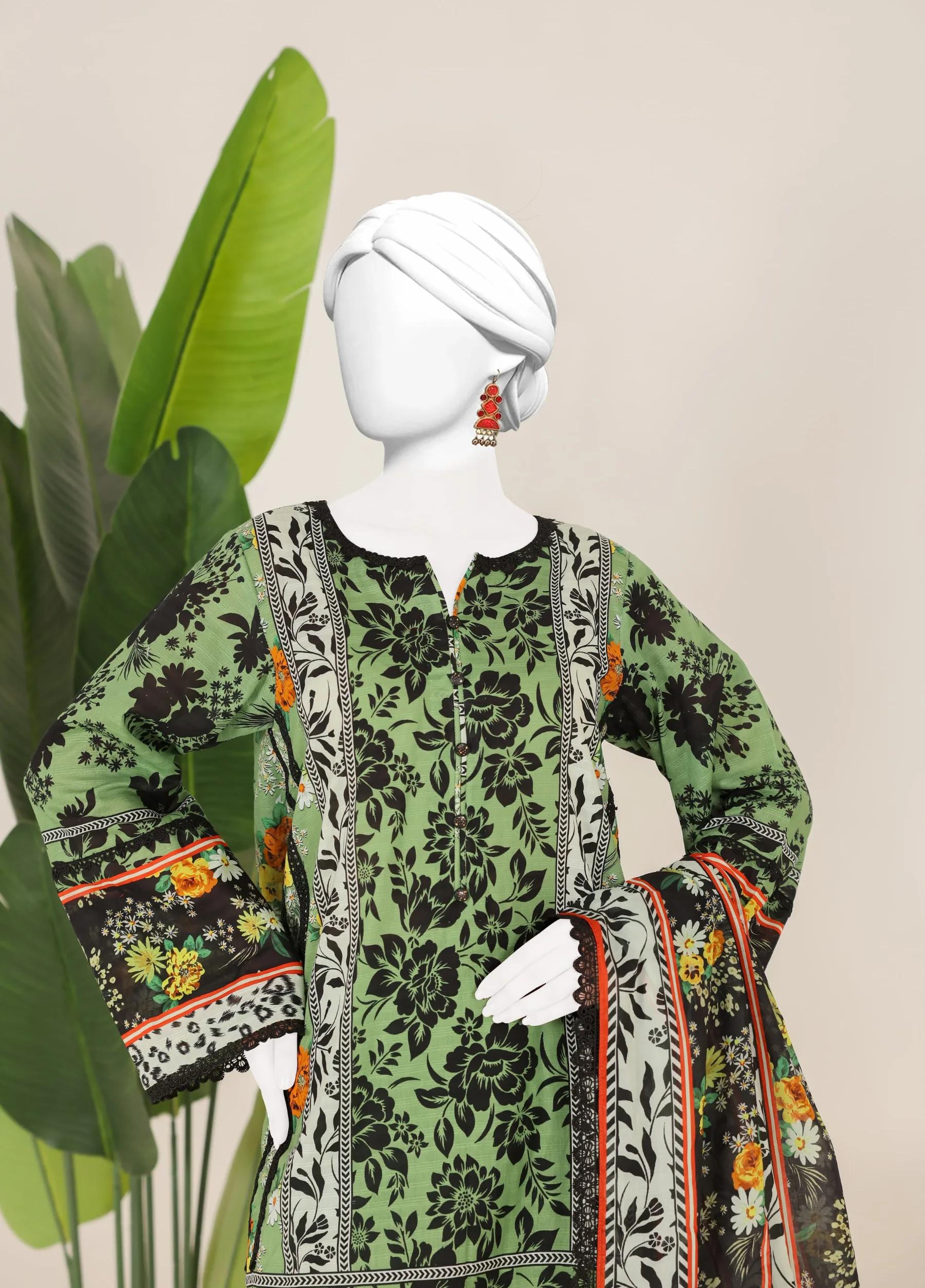 Murashi by Virsa Unstitched Doria Lawn 3 Piece Suit – D-05 | Summer Collection