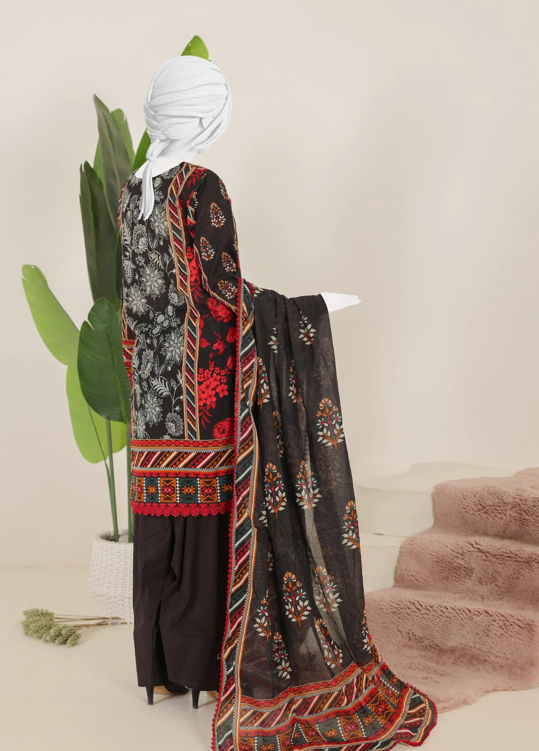 Murashi by Virsa Unstitched Doria Lawn 3 Piece Suit – D-06 | Summer Collection