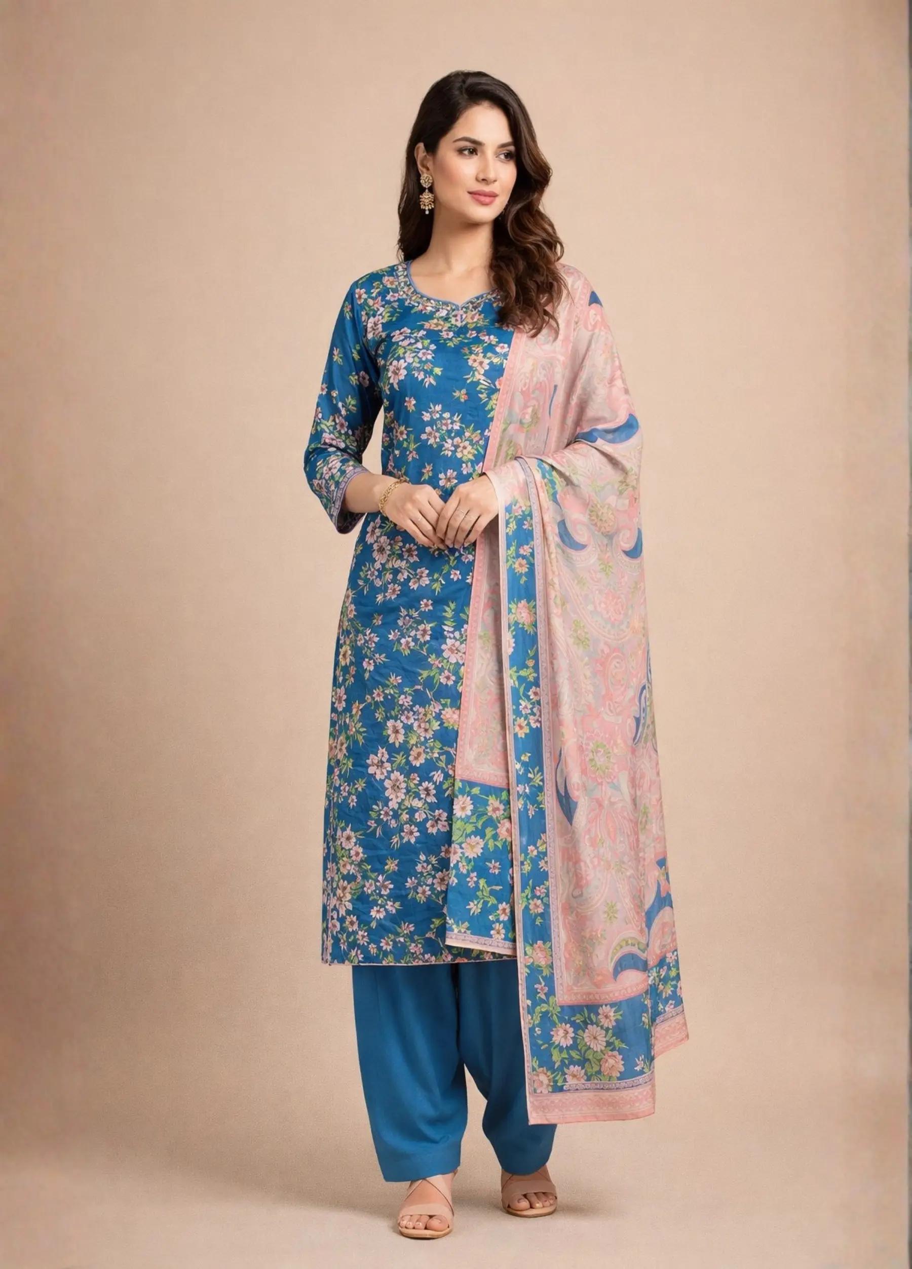 Raiha Unstitched Luxury Lawn Basant Collection Print 3 Piece Suit Article No.R3143-126