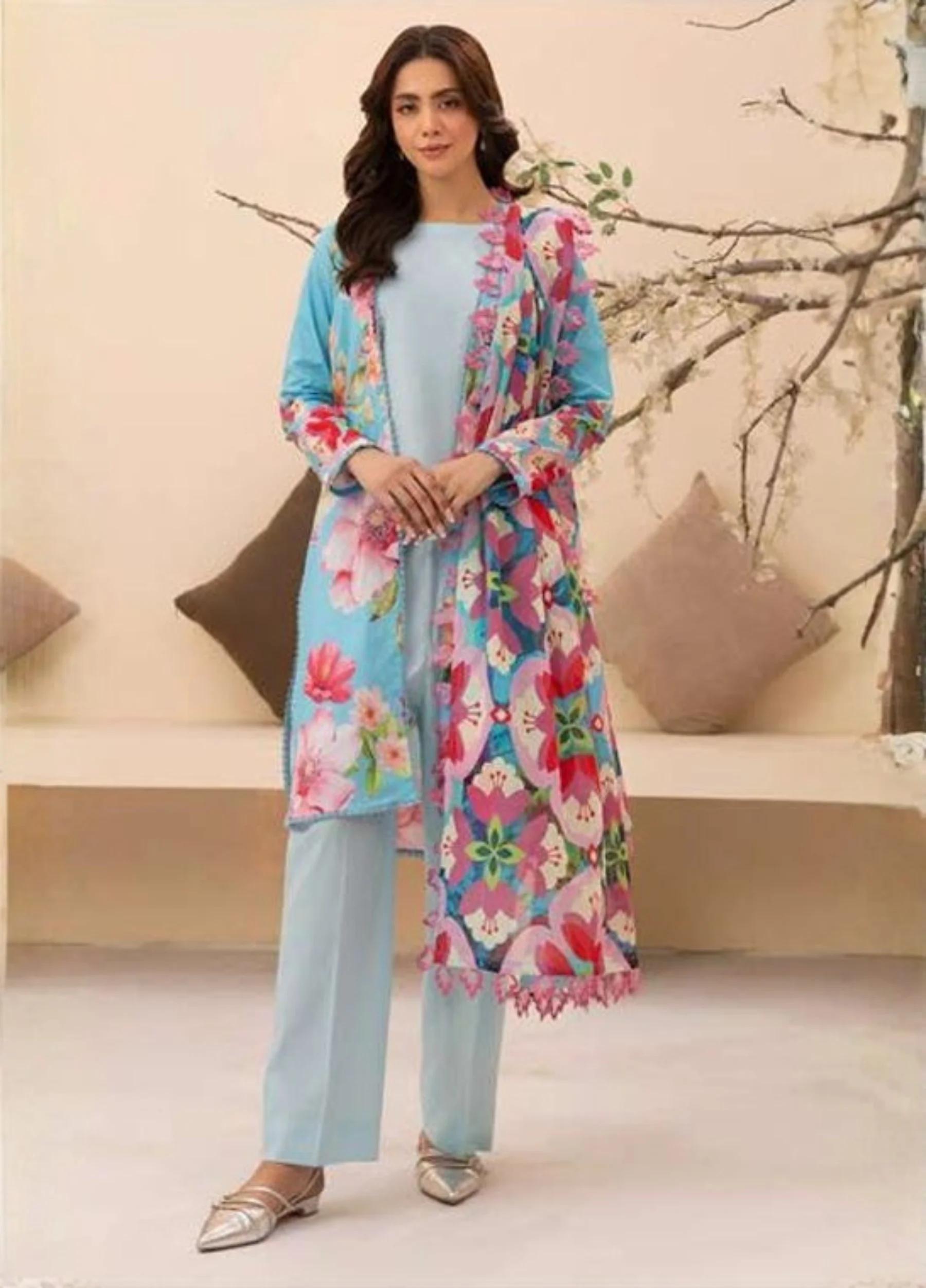 Haseen By Rangreza – Unstitched 3 PC Lawn Collection | Art 01