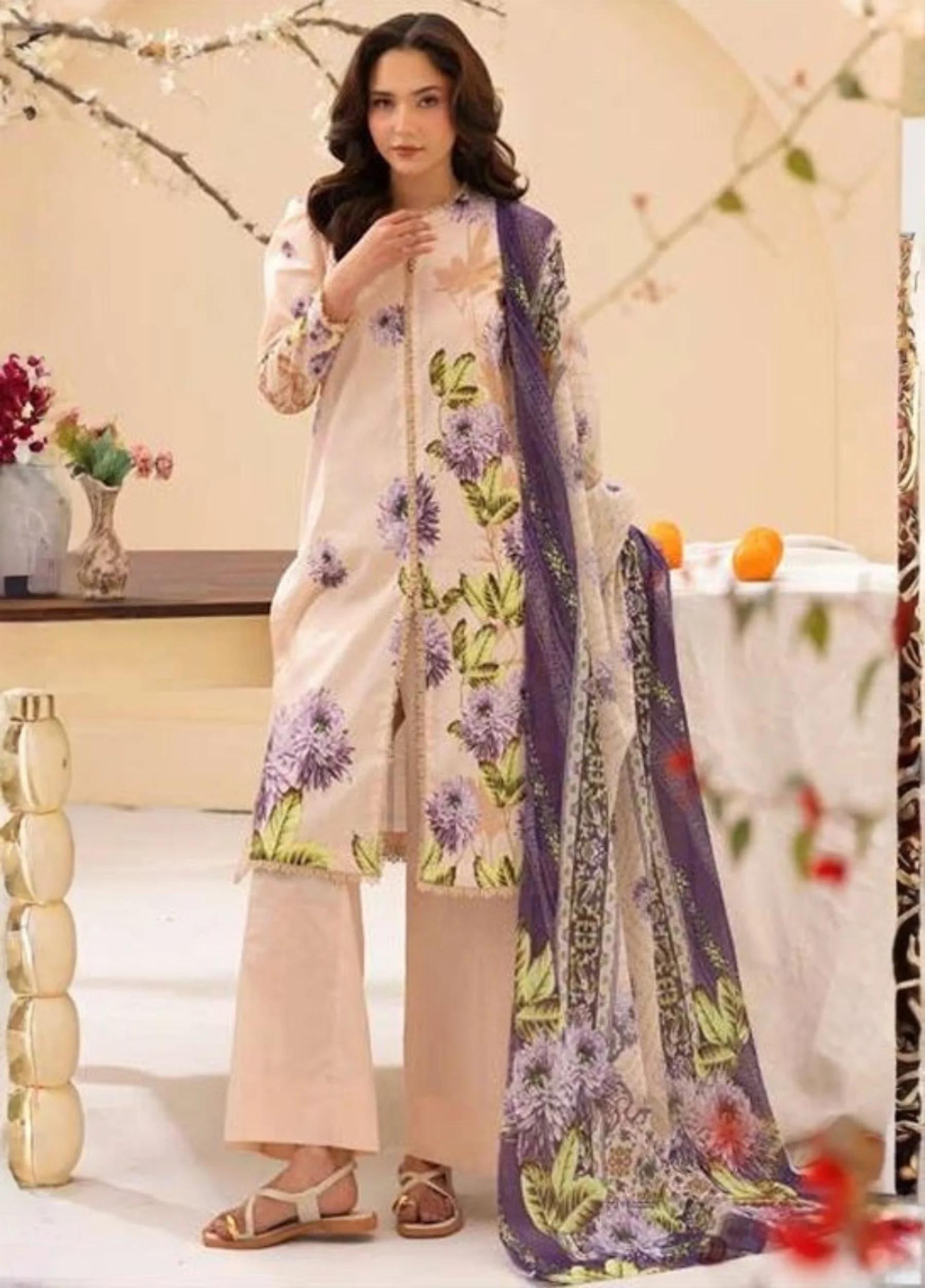 Haseen By Rangreza – Unstitched 3 PC Lawn Collection | Art 04