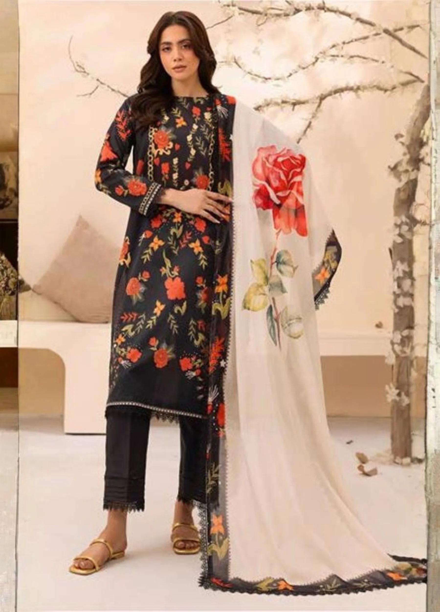 Haseen By Rangreza – Unstitched 3 PC Lawn Collection | Art 08