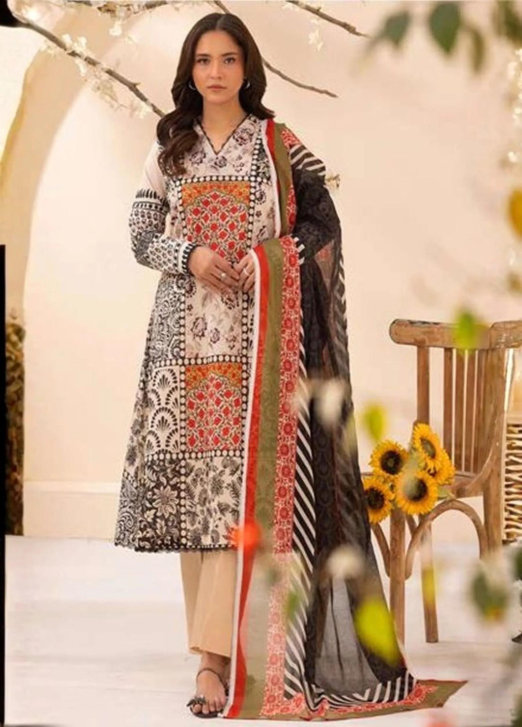 Haseen By Rangreza – Unstitched 3 PC Lawn Collection | Art 09