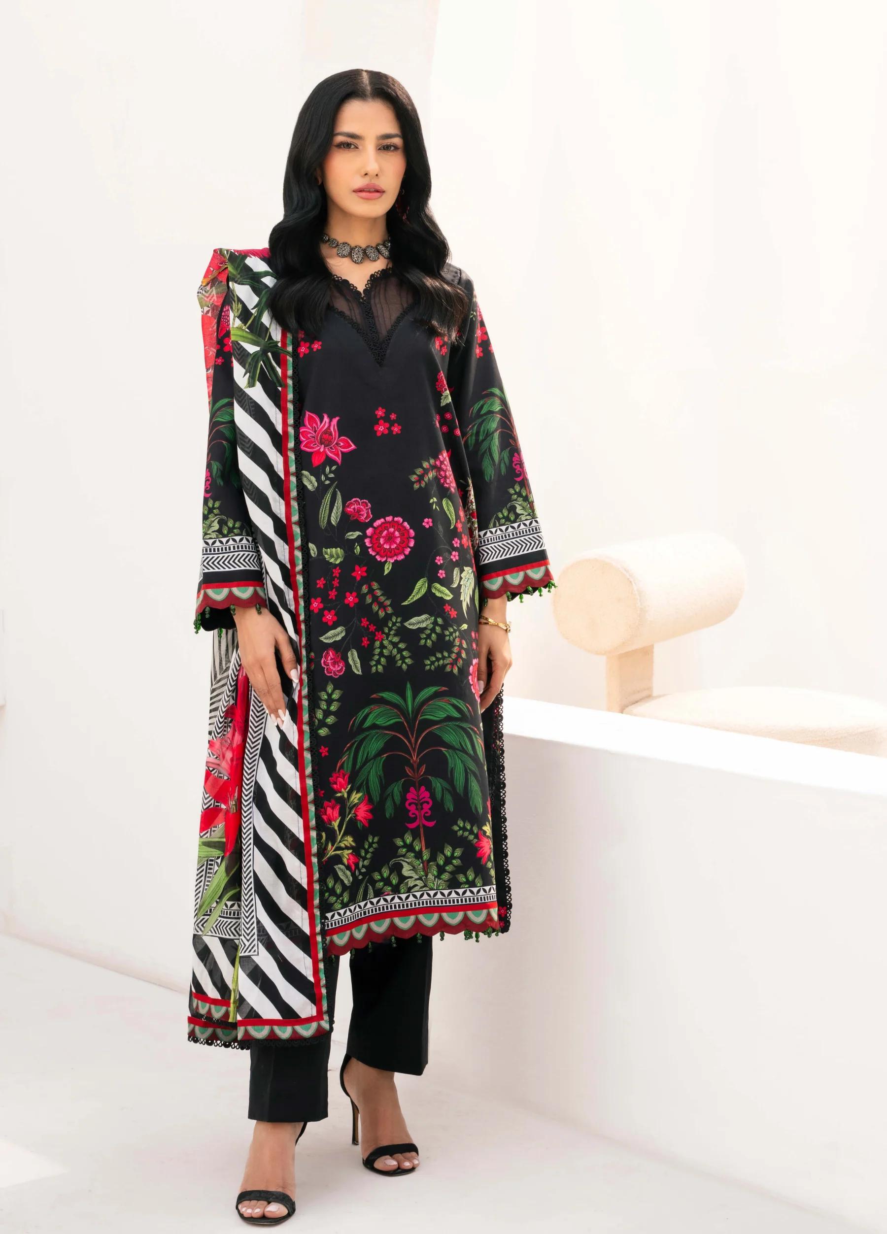 Yakin by Asifa – 3-Piece Unstitched Lawn Suit | Summer Collection 2026 | Article YBA-01