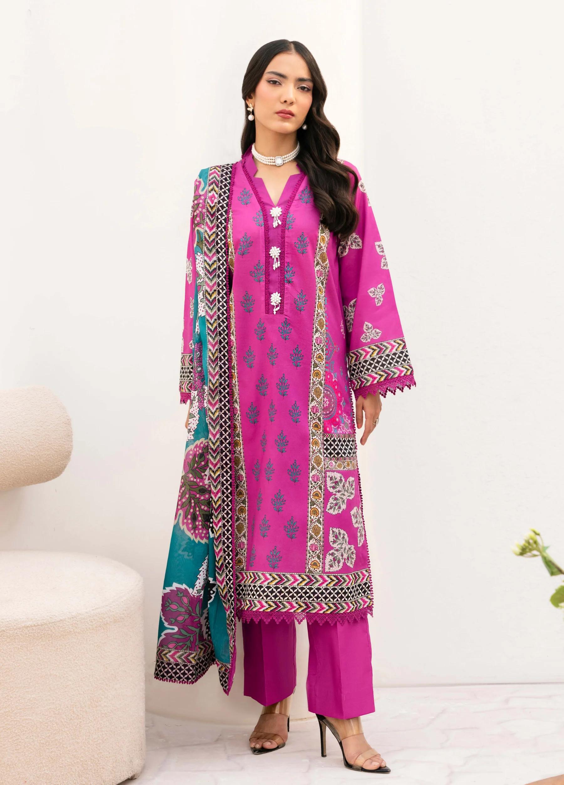Yakin by Asifa – 3-Piece Unstitched Lawn Suit | Summer Collection 2026 | Article YBA-02