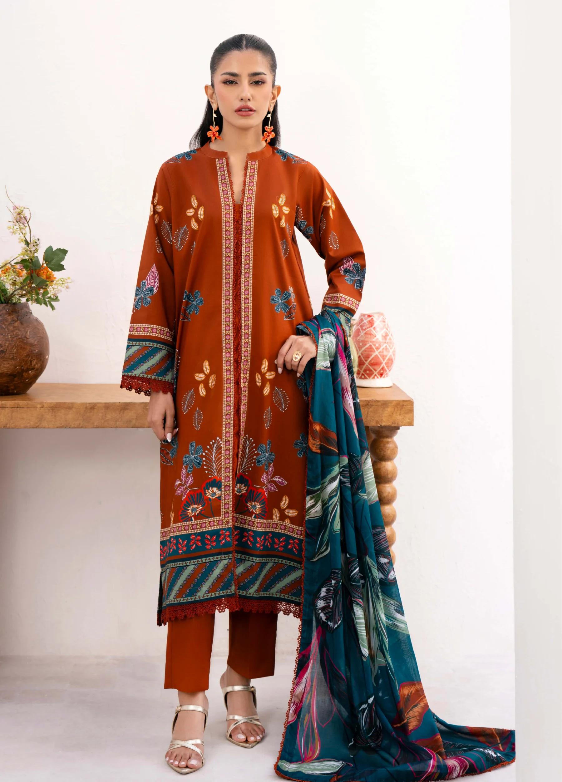 Yakin by Asifa – 3-Piece Unstitched Lawn Suit | Summer Collection 2026 | Article YBA-10