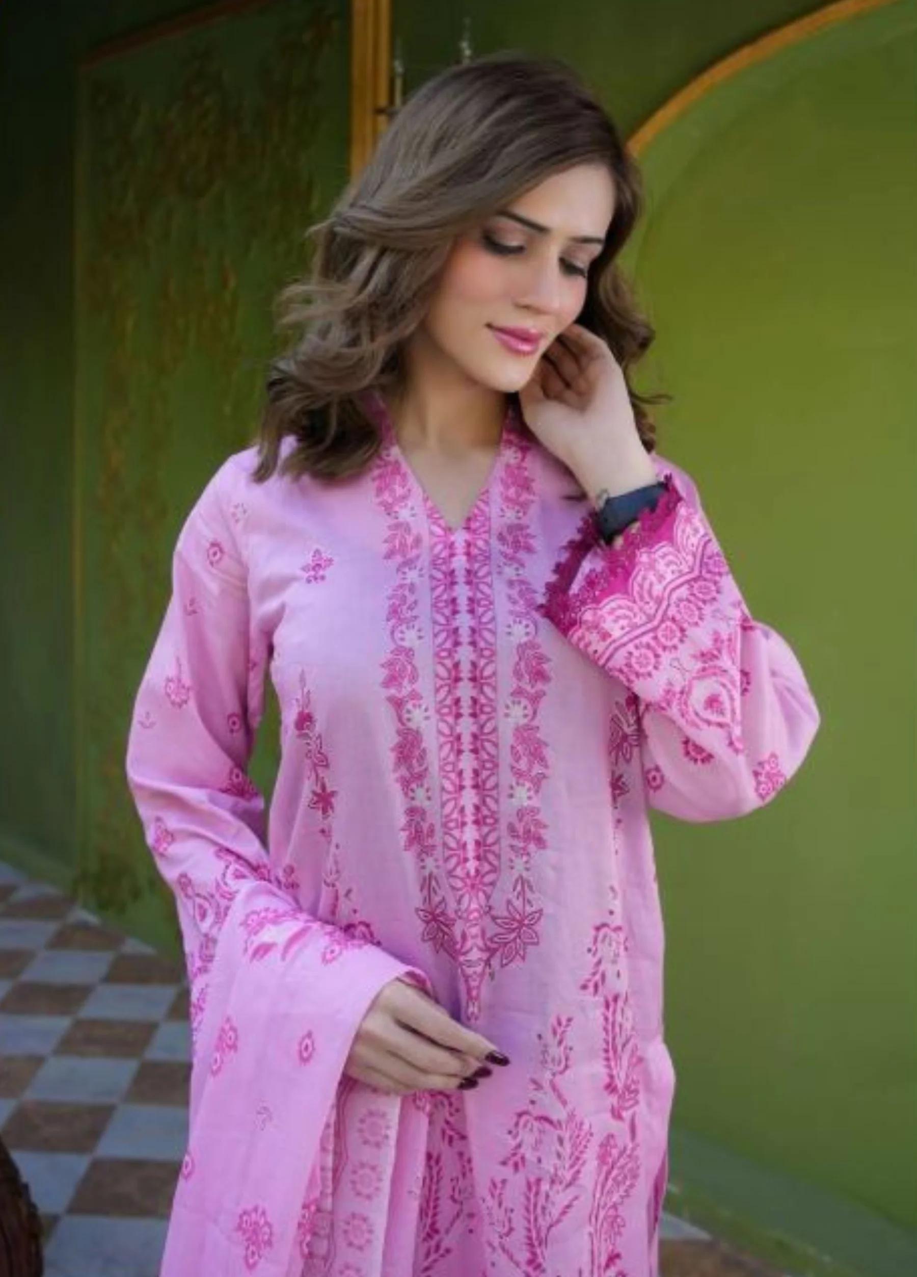 Coral By Mavi Unstitched Luxury Lawn 2026 – Volume 1 | Design 3