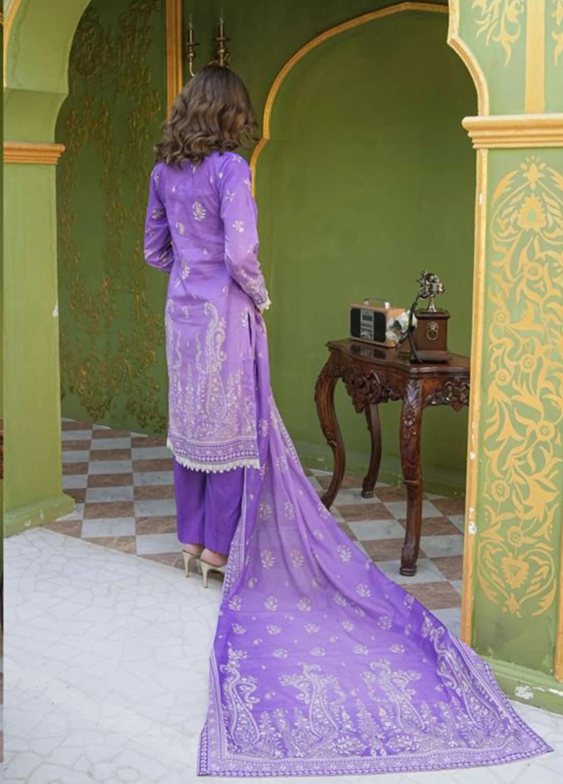 Coral By Mavi Unstitched Luxury Lawn 2026 – Volume 1 | Design 4