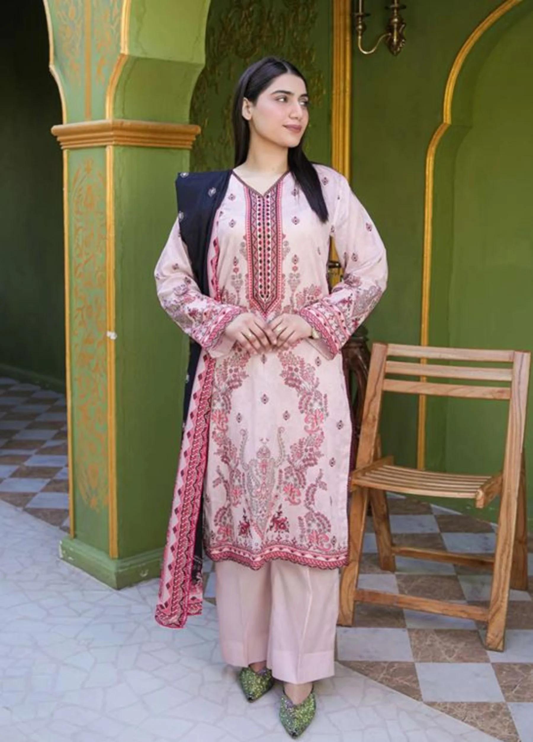 Coral By Mavi Unstitched Luxury Lawn 2026 – Volume 1 | Design 7