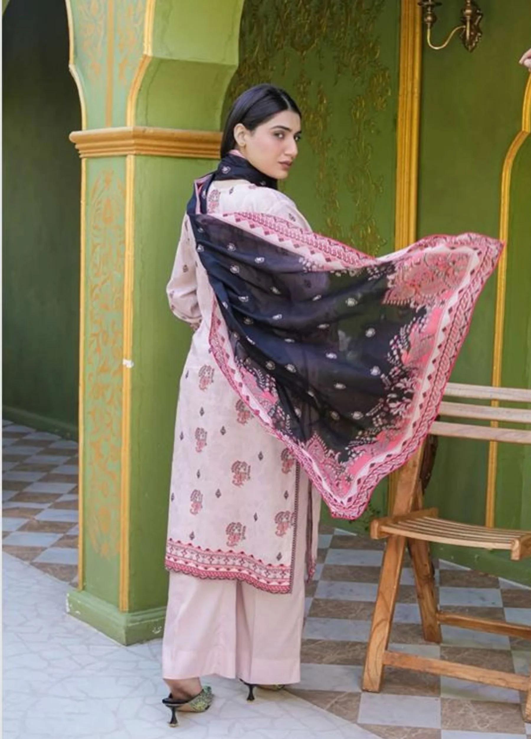 Coral By Mavi Unstitched Luxury Lawn 2026 – Volume 1 | Design 7