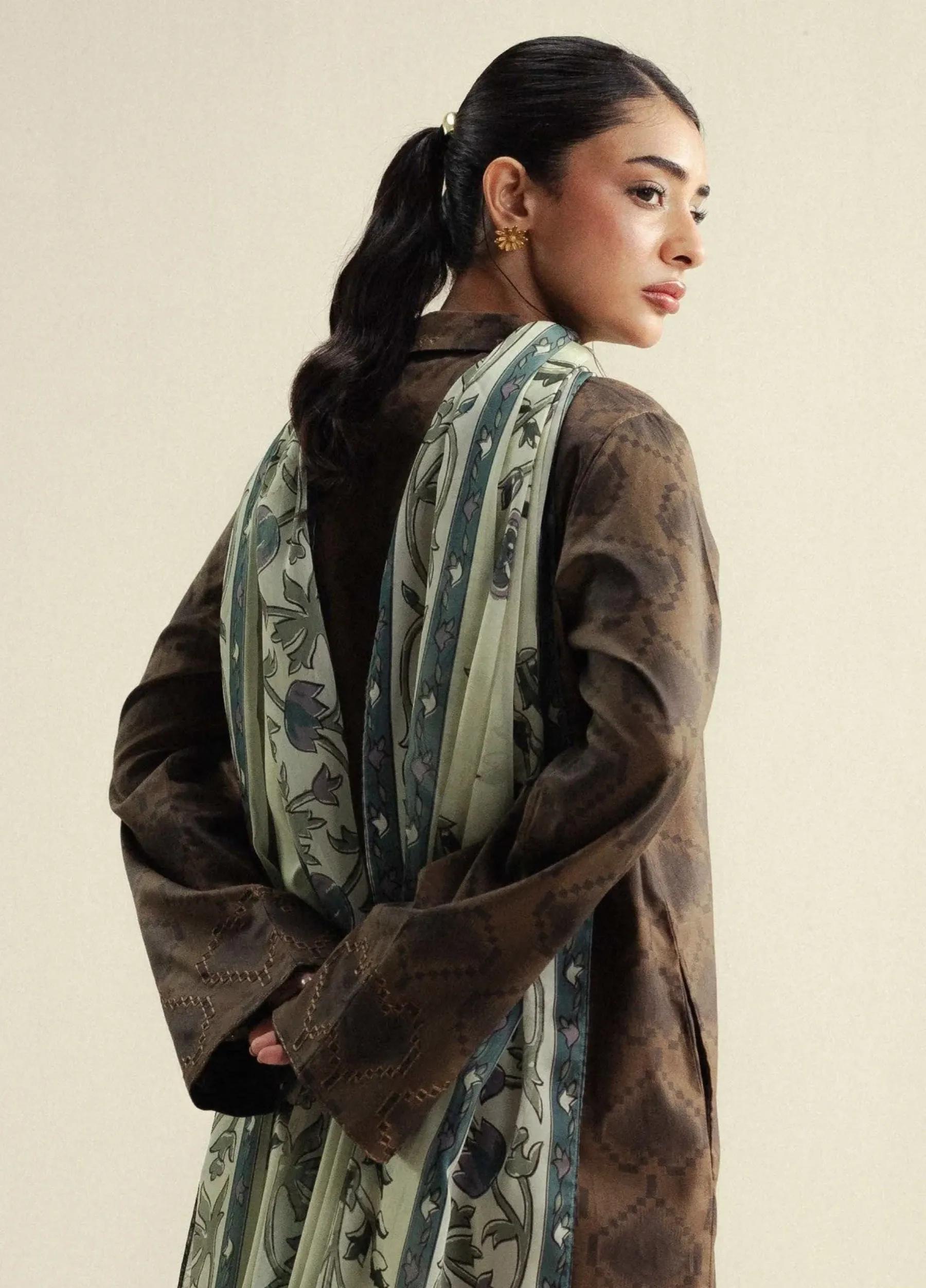 COCO By Zara Shahjahan Printed 3 Piece Suit – Summer Collection (Art: Rove 6-A)