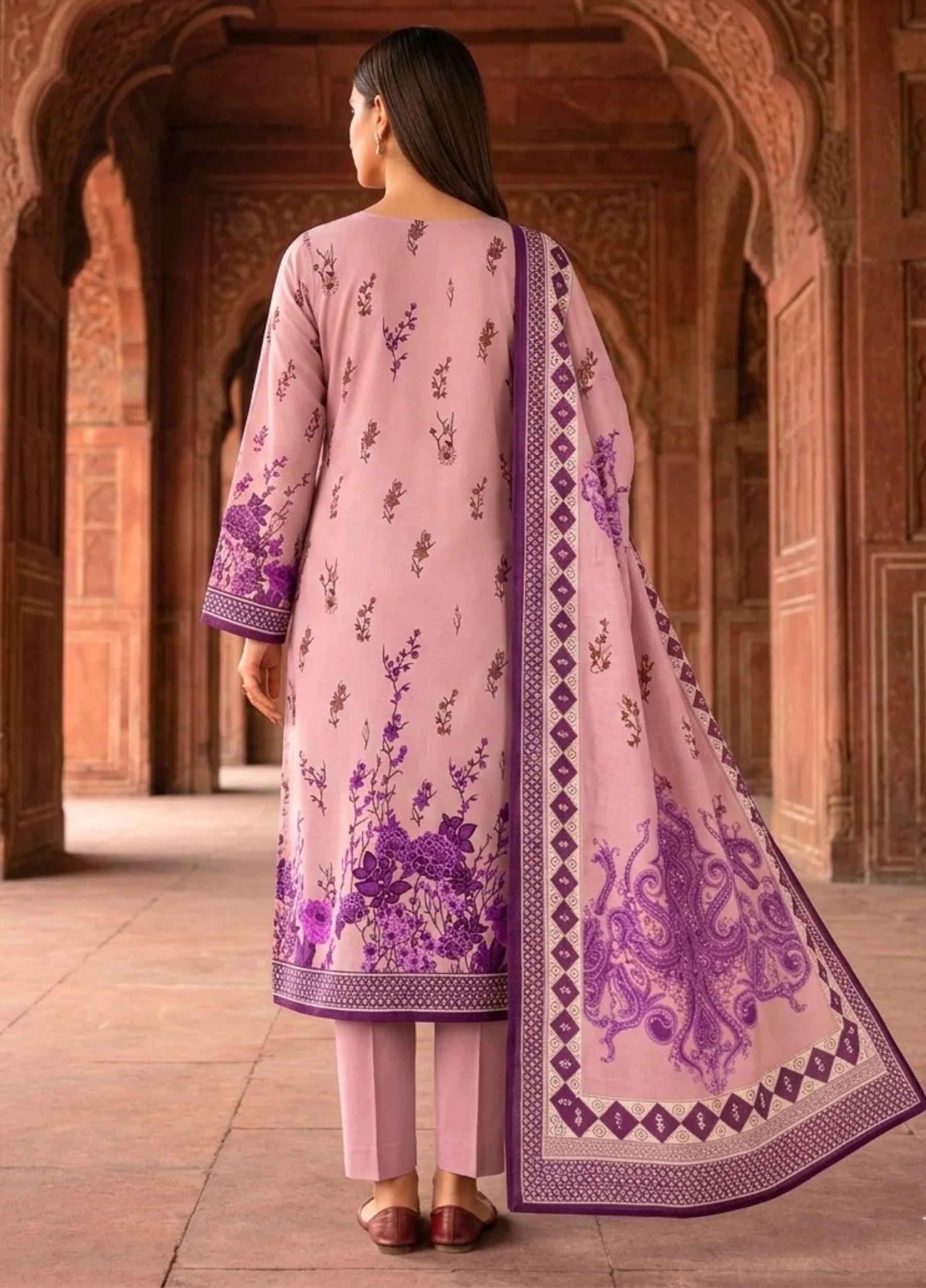 Janan Lawn Collection 2026 – Printed Lawn Suit Summer Collection D-01