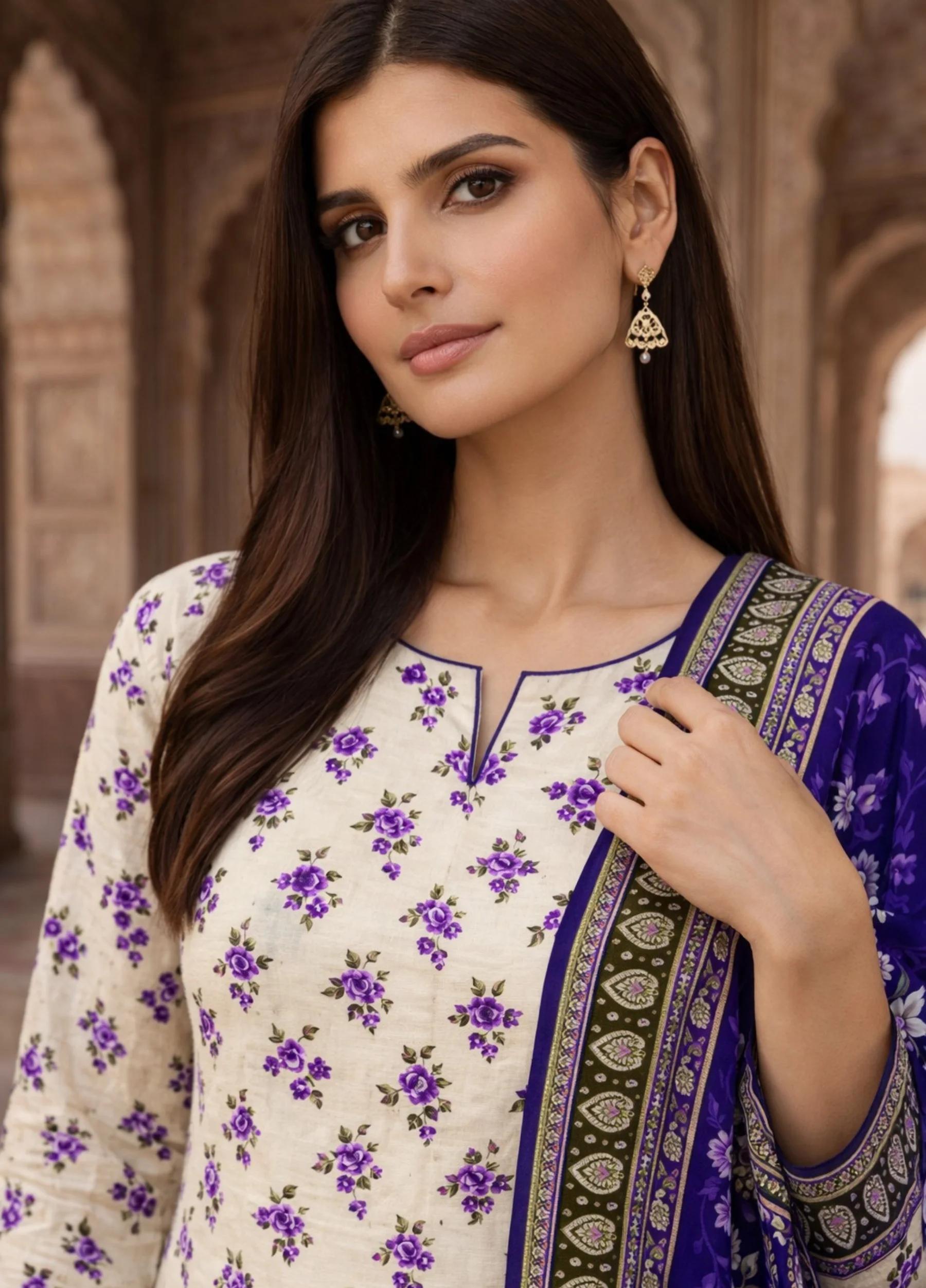 Janan Lawn Collection 2026 – Printed Lawn Suit Summer Collection D-03 - Image 3