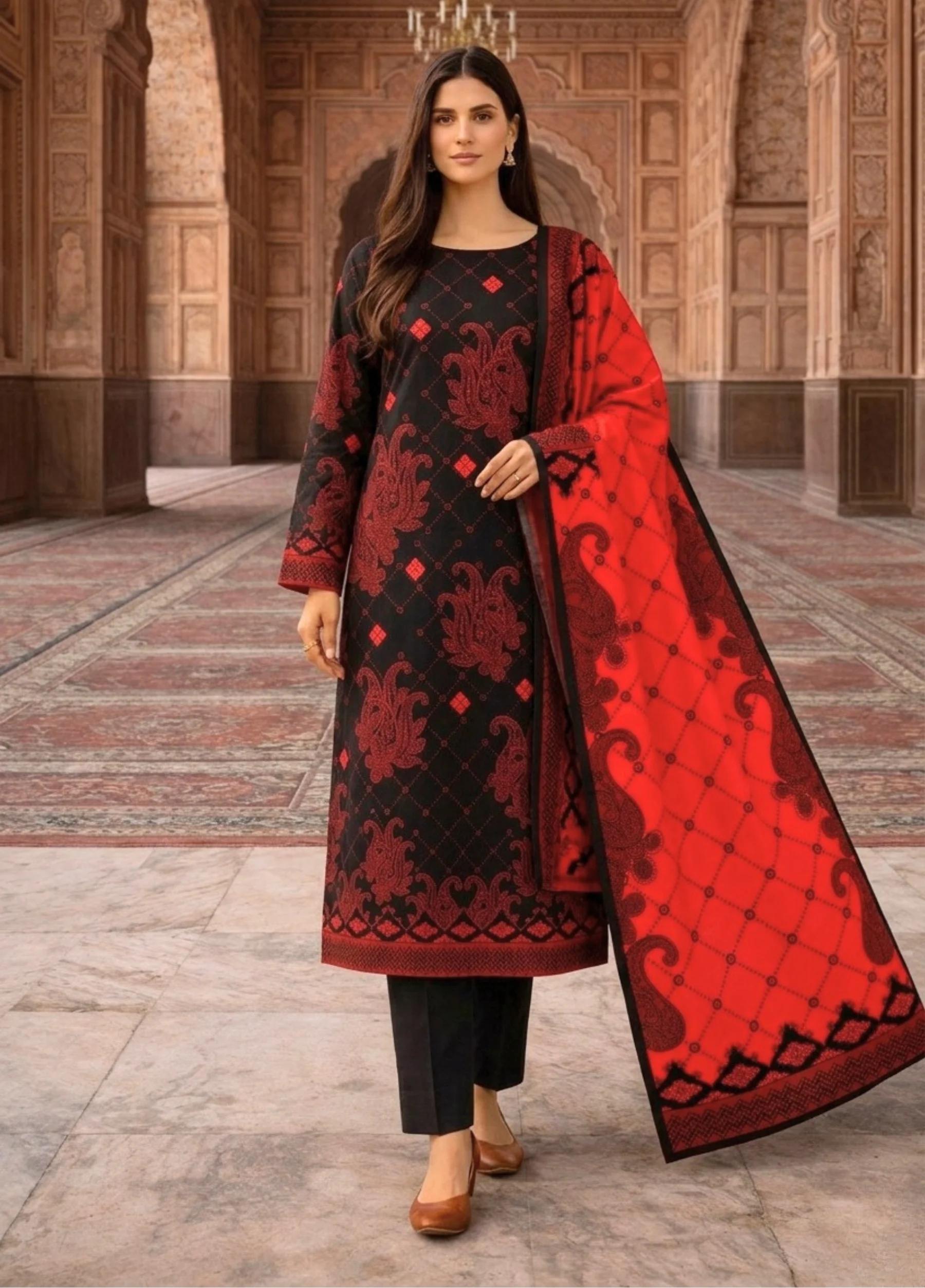 Janan Lawn Collection 2026 – Printed Lawn Suit Summer Collection D-06