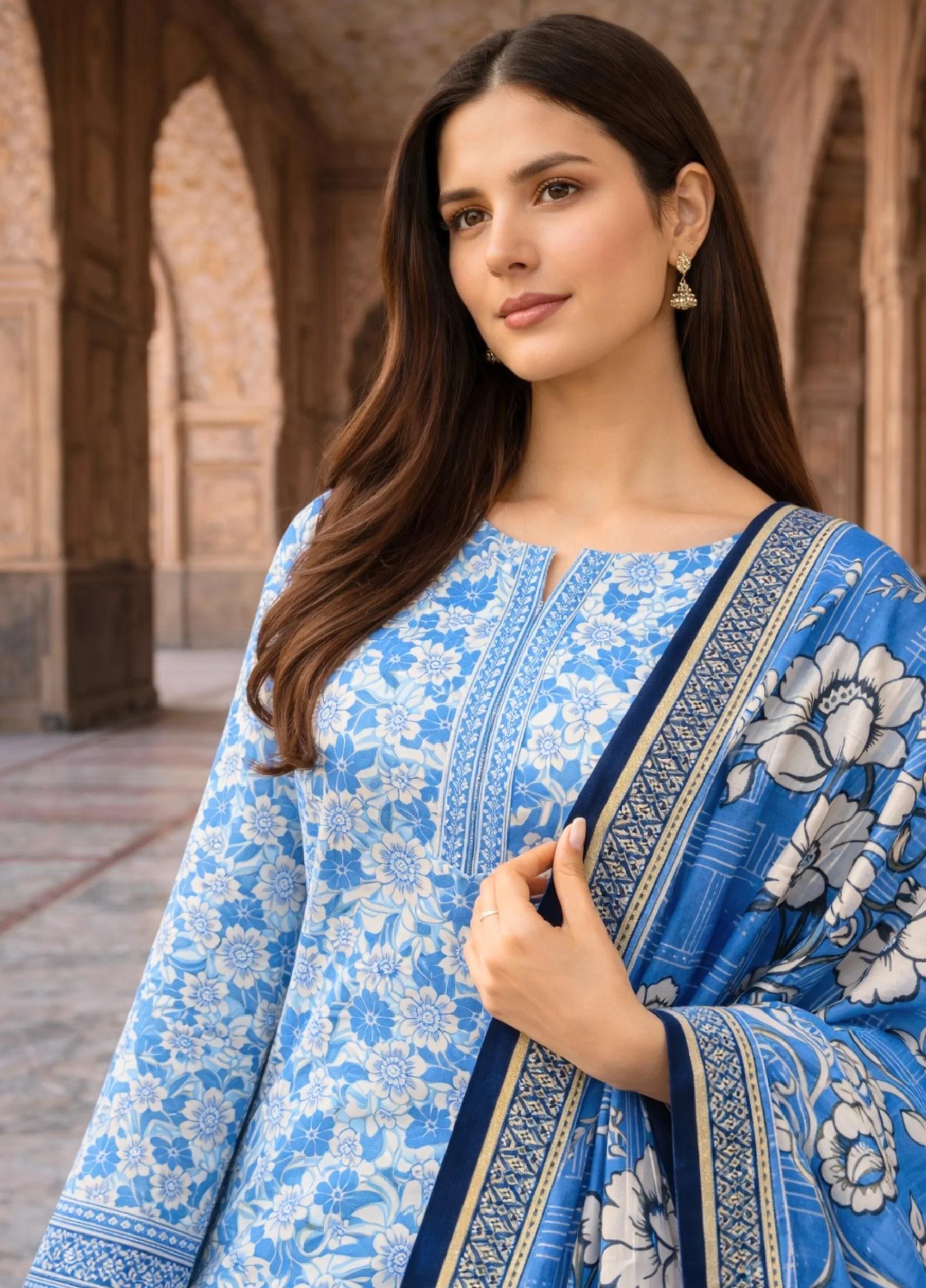 Janan Lawn Collection 2026 – Printed Lawn Suit Summer Collection D-06 - Image 3