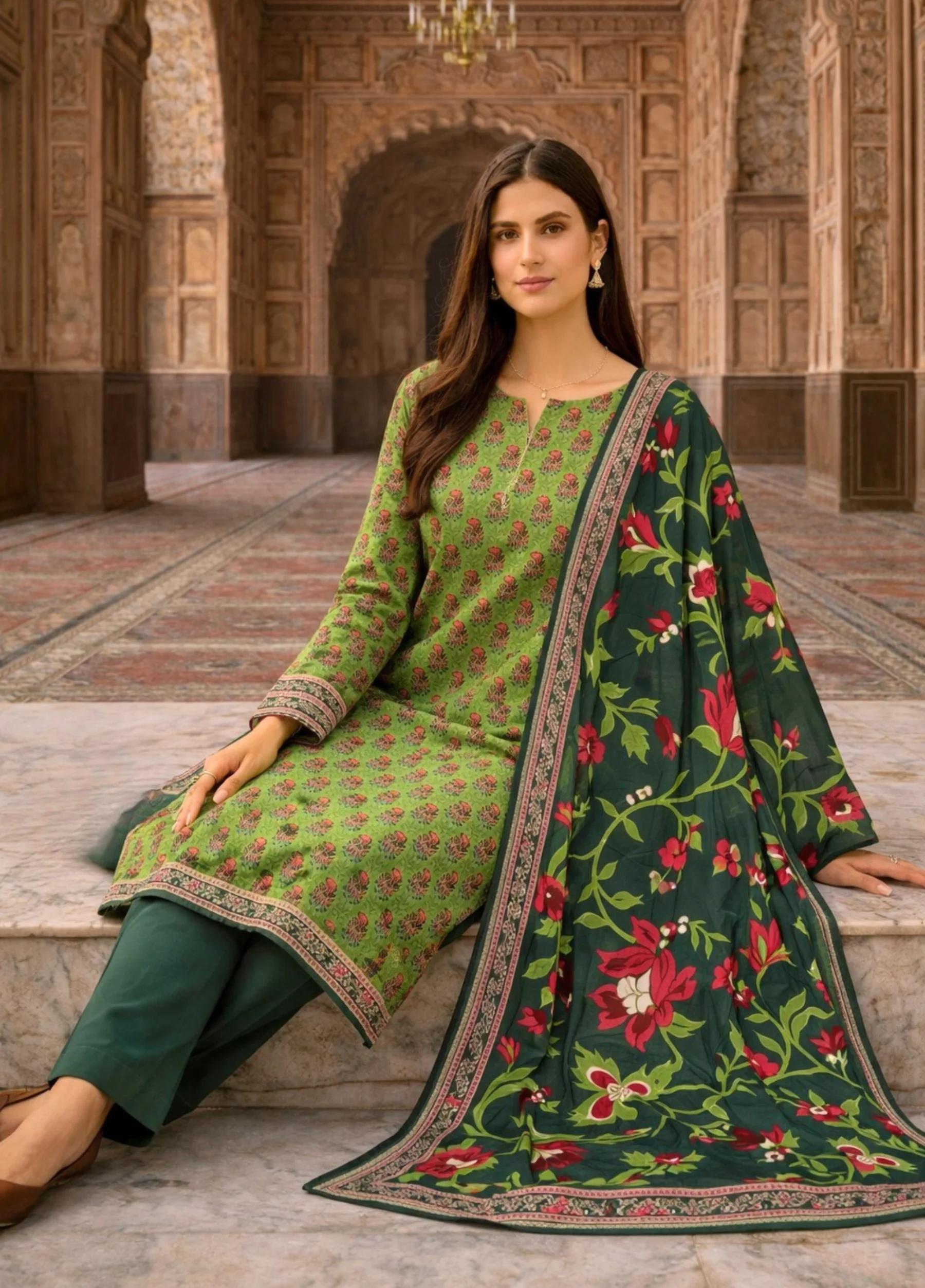 Janan Lawn Collection 2026 – Printed Lawn Suit Summer Collection D-07