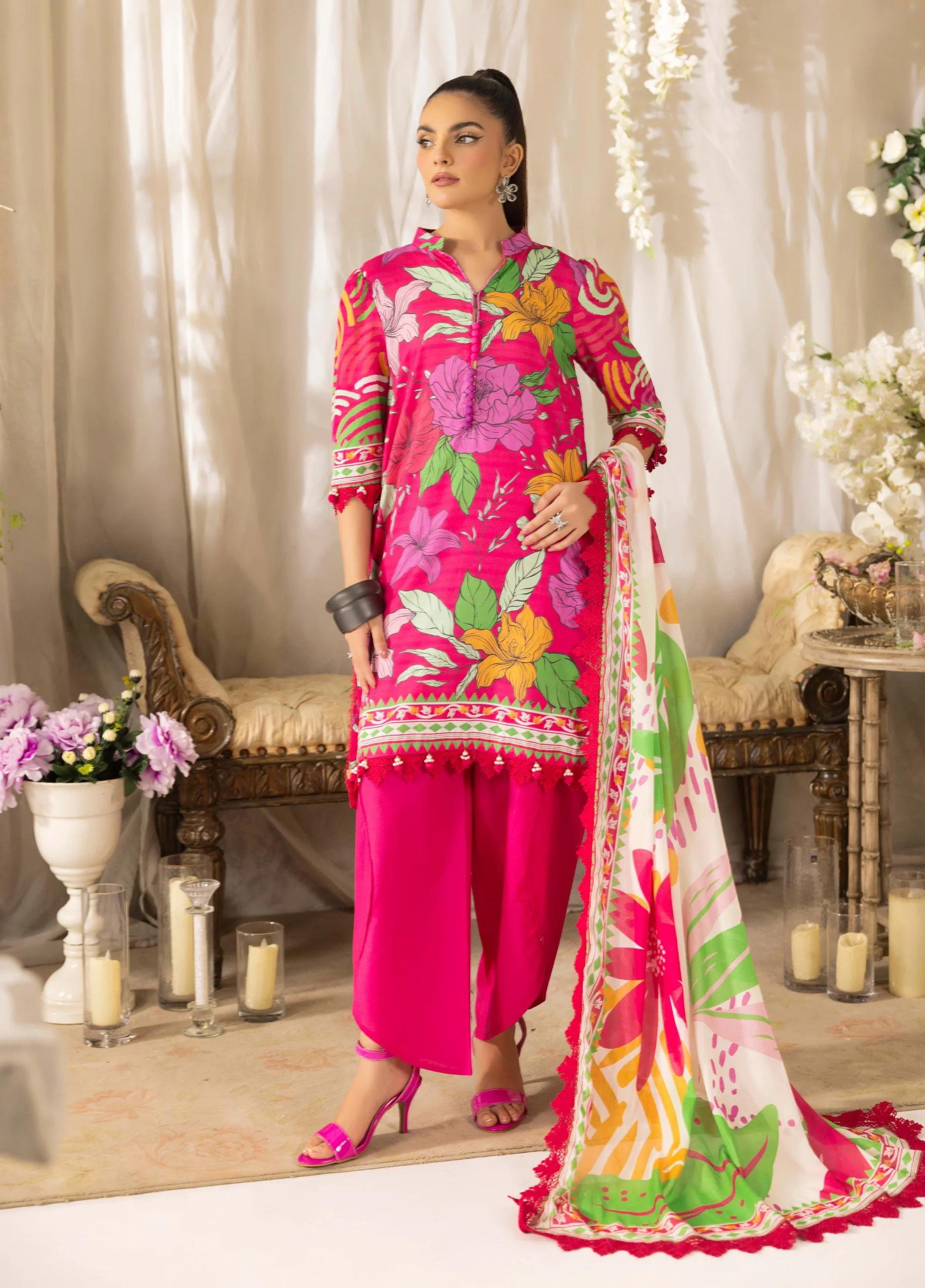 Naqsh by Rangreza Summer Glow Luxury Lawn Unstitched 3-Piece Suit – Article 00155