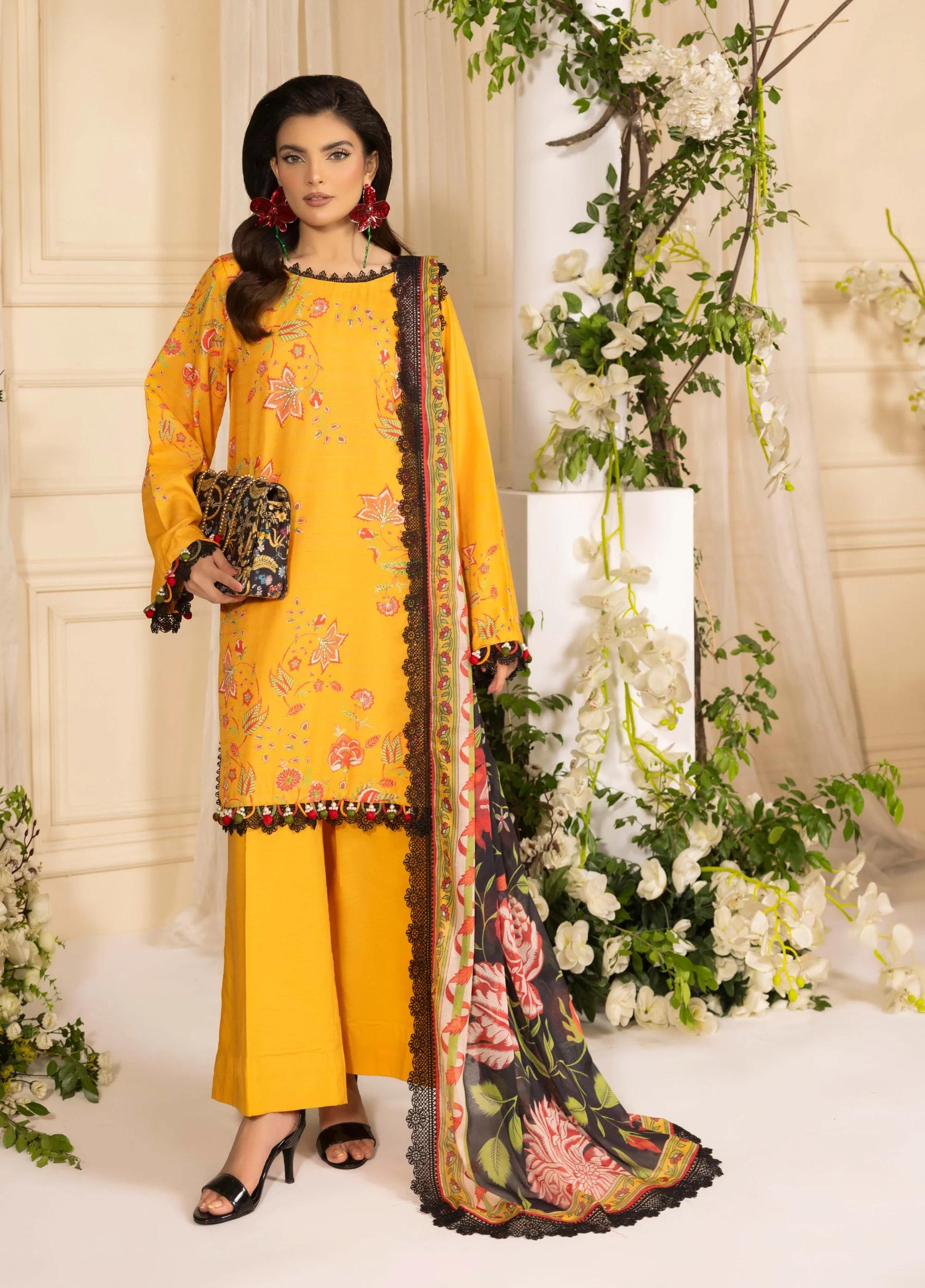 Naqsh by Rangreza Summer Glow Luxury Lawn Unstitched 3-Piece Suit – Article 00158