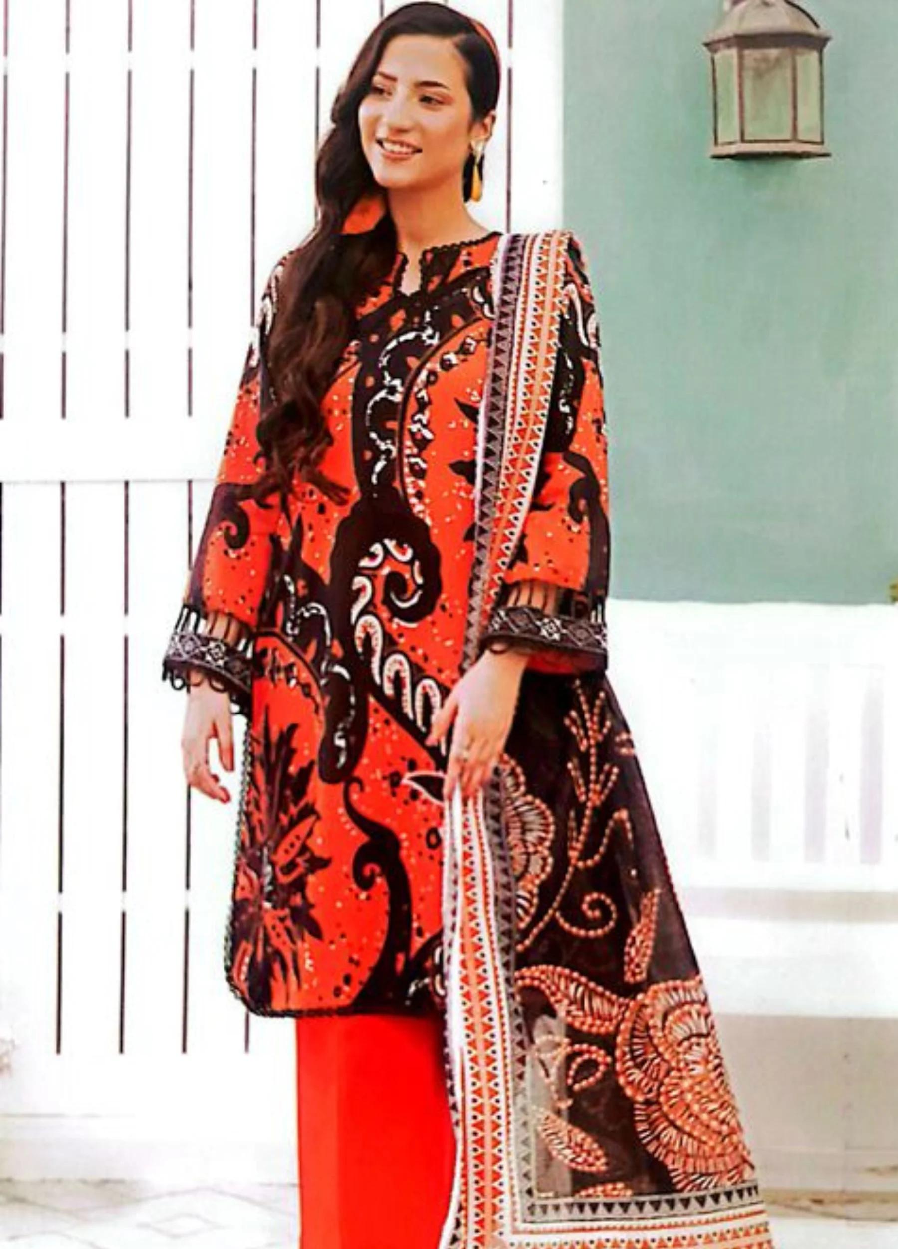Rangreza Unstitched 3 Piece Lawn Collection – Article 04