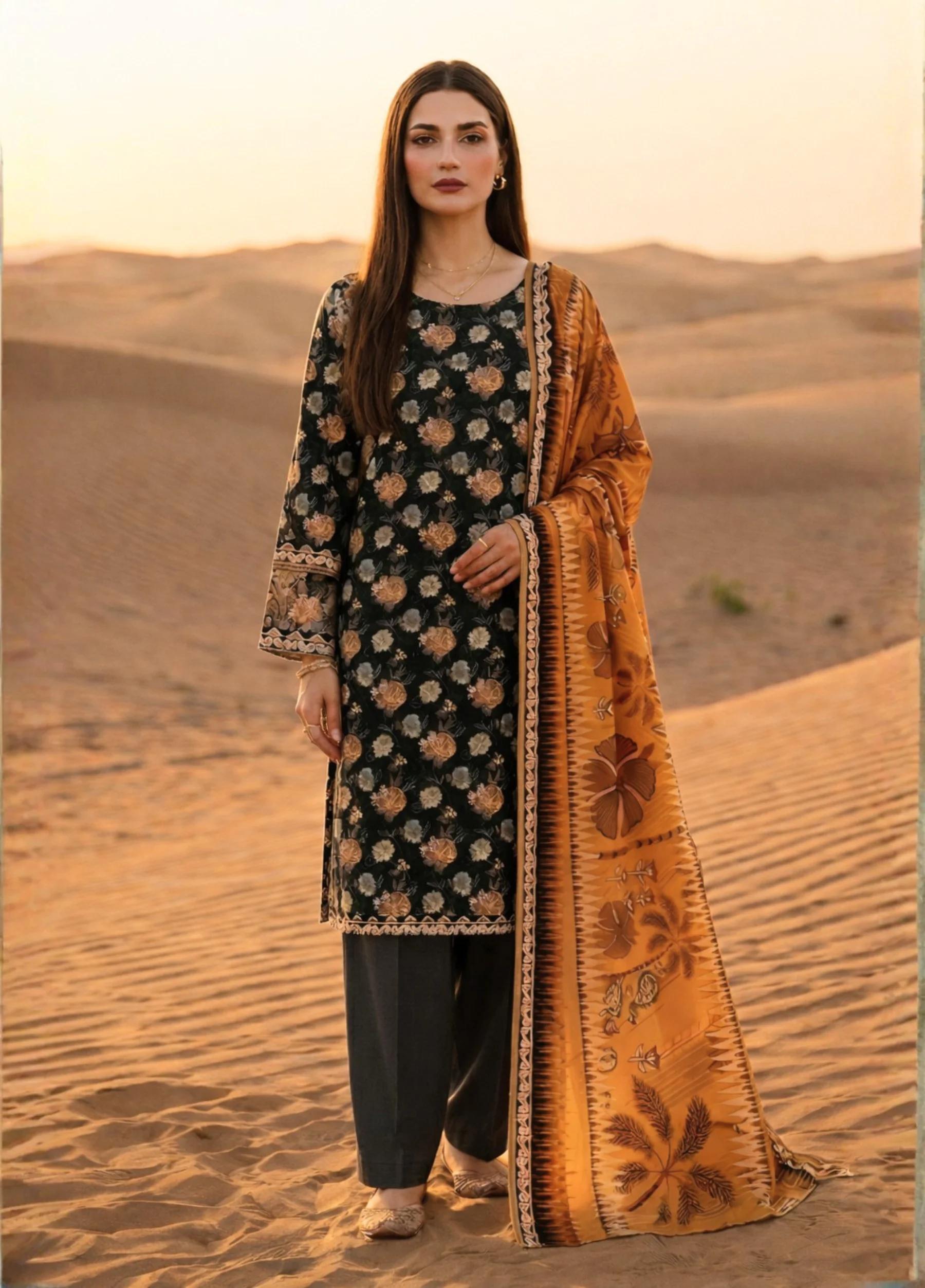 Janan Lawn Collection 2026 Printed 3 Piece Suit Vol 5 Article 03