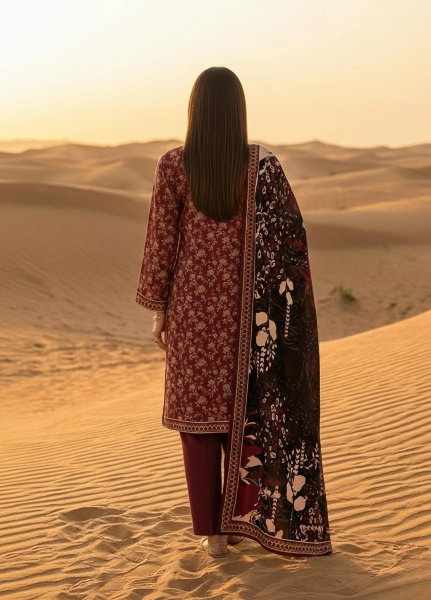 Janan Lawn Collection 2026 Printed 3 Piece Suit Vol 5 Article 08 - Image 3