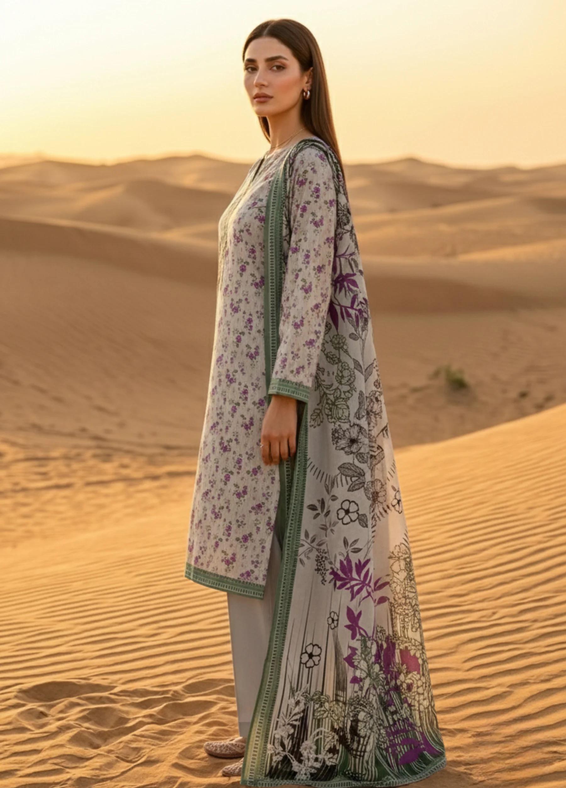 Janan Lawn Collection 2026 Printed 3 Piece Suit Vol 5 Article 09 - Image 3