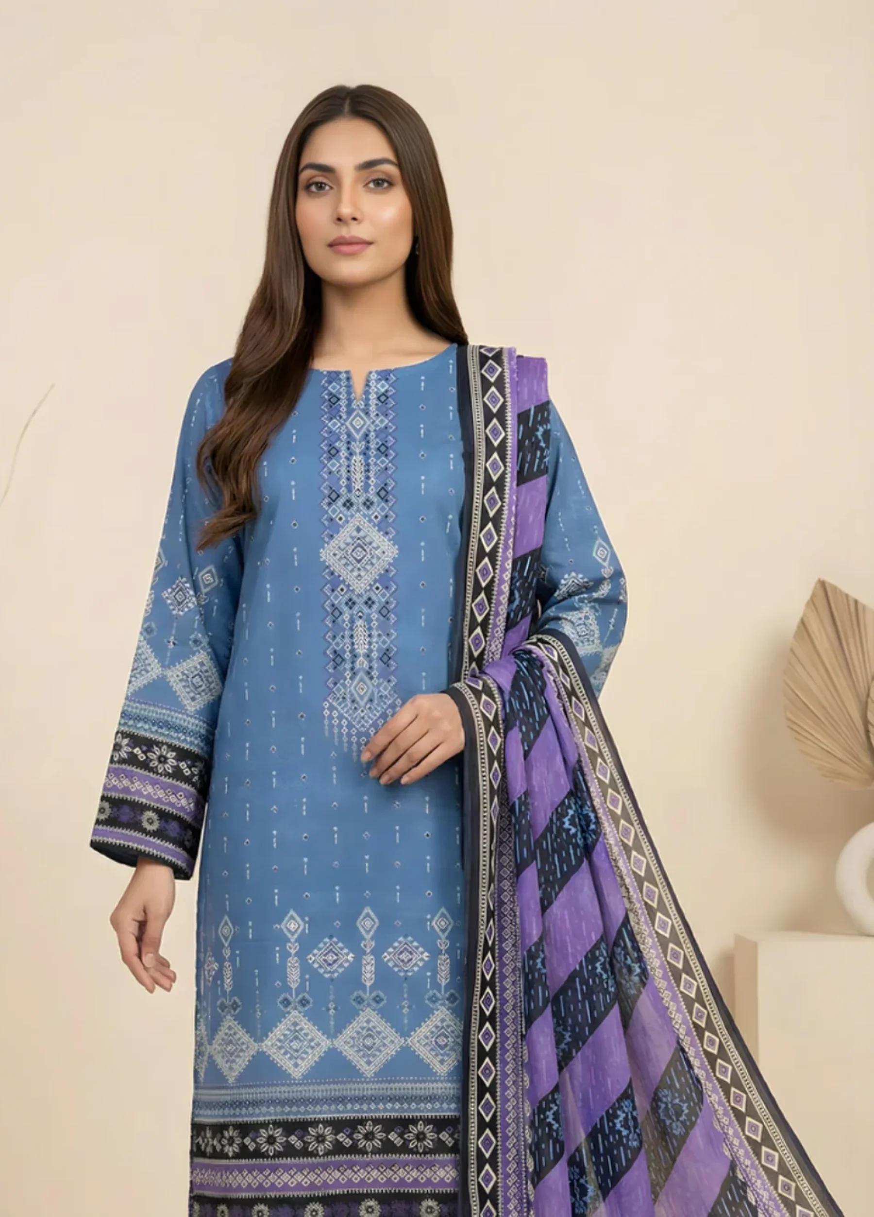 Marooj Gold Imperial Collection Vol 30 Unstitched 3 PC Suit – Design 4